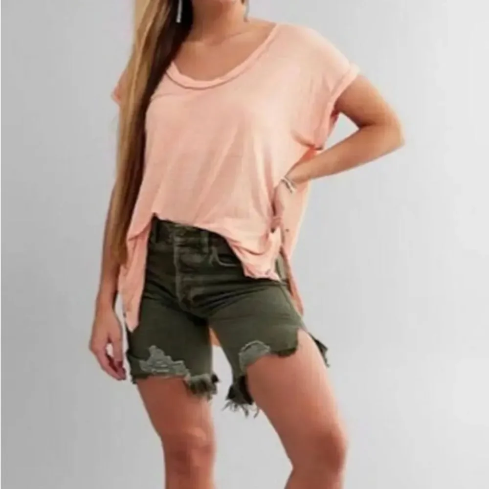 New We The Free Denim Bermuda Shorts Free People Women Size 24